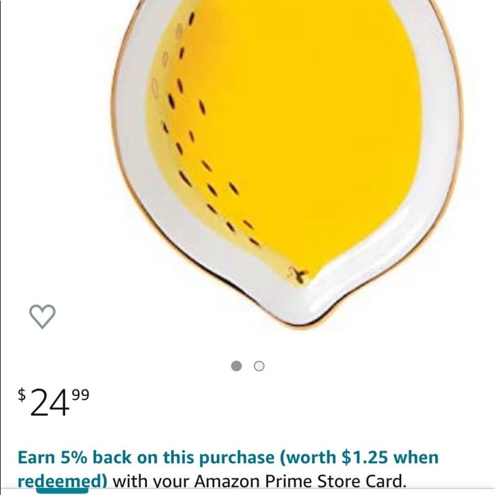 LEMON CERAMIC TRINKET DISH YELLOW NWT - Picture 7 of 8